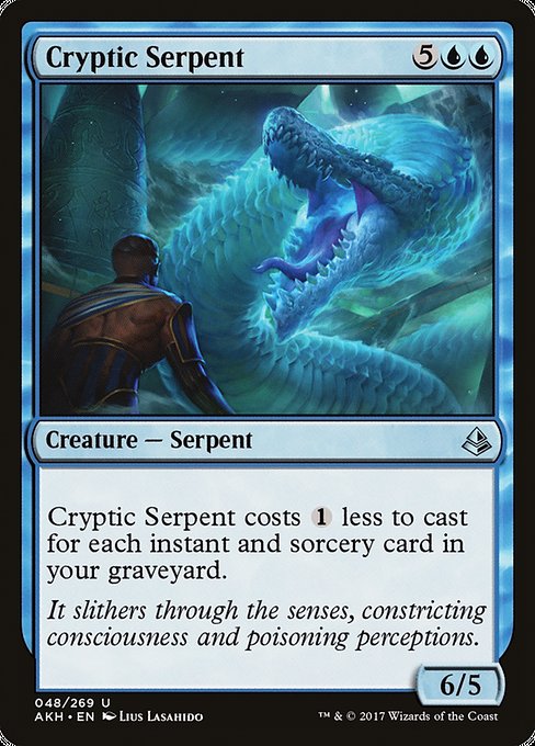 【EN】謎めいた海蛇/Cryptic Serpent [AKH] 青U No.48