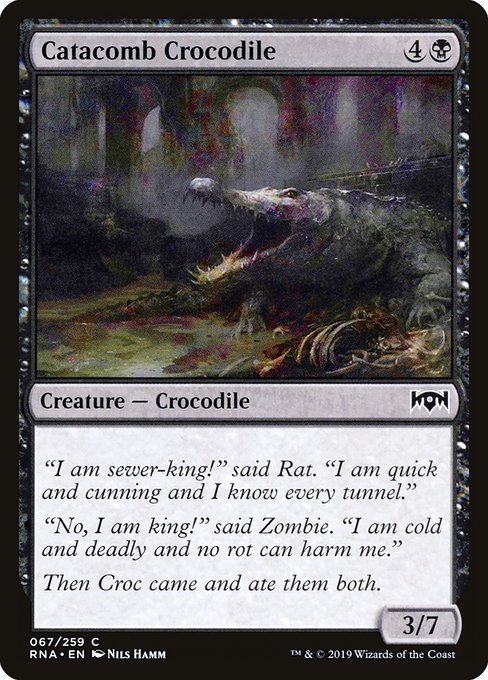 【Foil】【EN】地下墓地のクロコダイル/Catacomb Crocodile [RNA] 黒C No.67