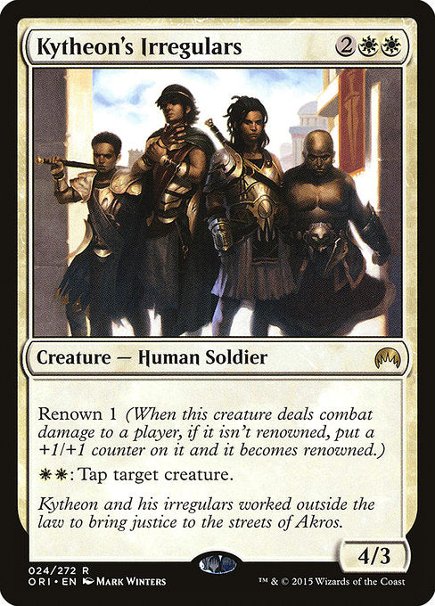 【Foil】【EN】キテオンの不正規軍/Kytheon's Irregulars [ORI] 白R No.24