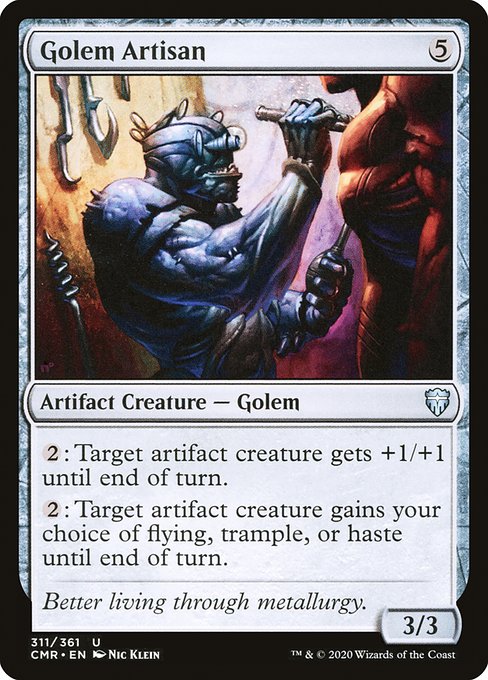 【Foil】【EN】ゴーレムの職工/Golem Artisan [CMR] 茶U No.311