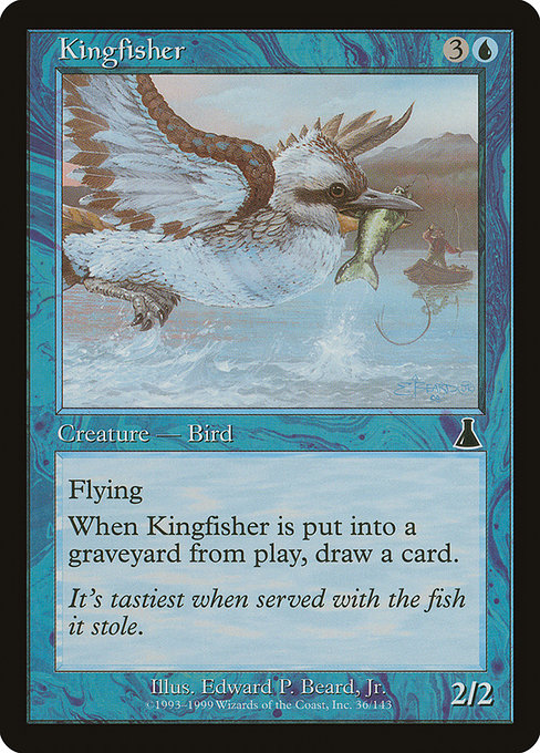 【Foil】【EN】カワセミ/Kingfisher [UDS] 青C No.36