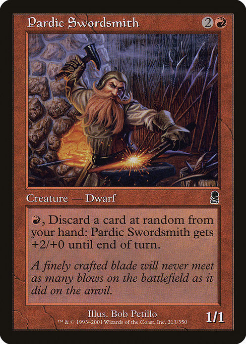 【Foil】【EN】パーディック山の刀工/Pardic Swordsmith [ODY] 赤C No.213