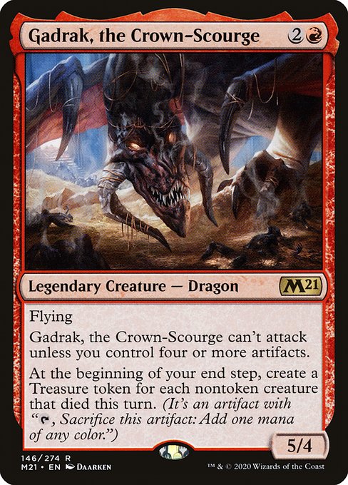 【Foil】【EN】冠滅ぼしのガドラク/Gadrak, the Crown-Scourge [M21] 赤R No.146