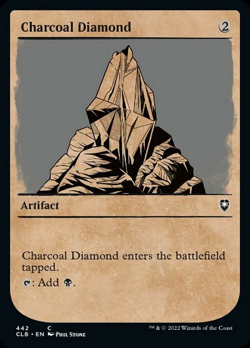 【EN】炭色のダイアモンド/Charcoal Diamond [CLB] 茶C No.442
