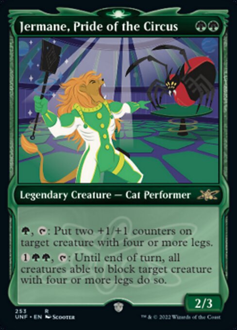 【Foil】【EN】Jermane, Pride of the Circus [UNF] 緑R No.253