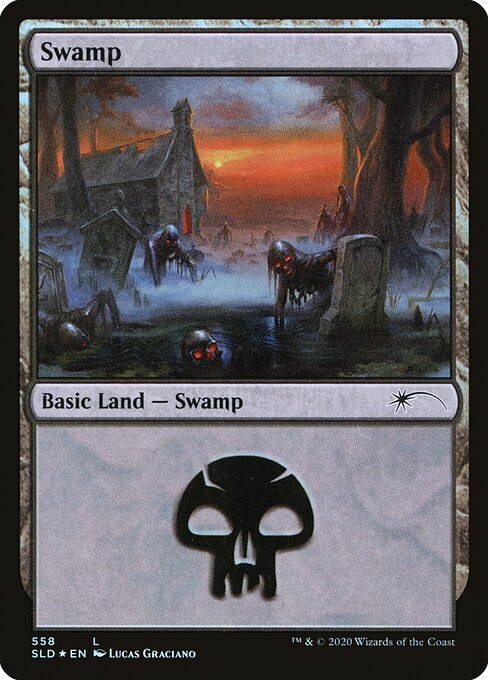 【Foil】【EN】沼/Swamp [SLD] 無C No.558