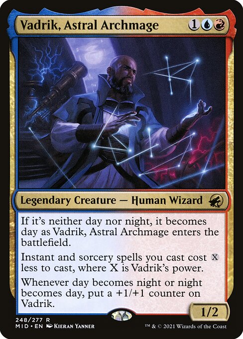 【Foil】【EN】星の大魔導師、ヴァドリック/Vadrik, Astral Archmage [MID] 金R No.248