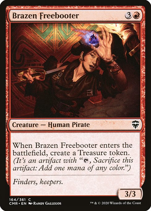 【Foil】【EN】鉄面連合の掠め取り/Brazen Freebooter [CMR] 赤C No.164