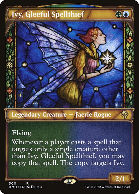 【Foil】【EN】陽気な呪文盗み、アイヴィー/Ivy, Gleeful Spellthief [DMU] 金R No.300