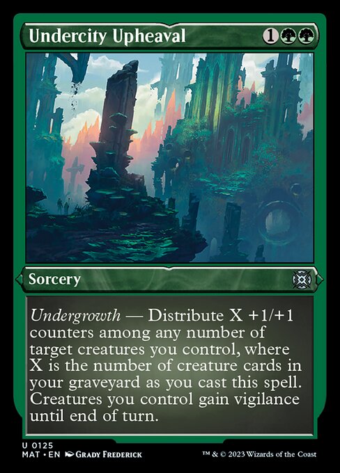 【エッチングFoil】【EN】地底街の激動/Undercity Upheaval [MAT] 緑U No.125