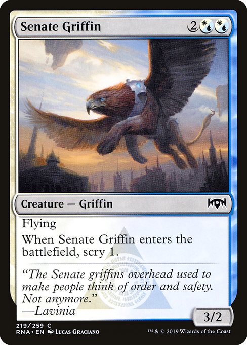 【Foil】【EN】評議会のグリフィン/Senate Griffin [RNA] 混C No.219