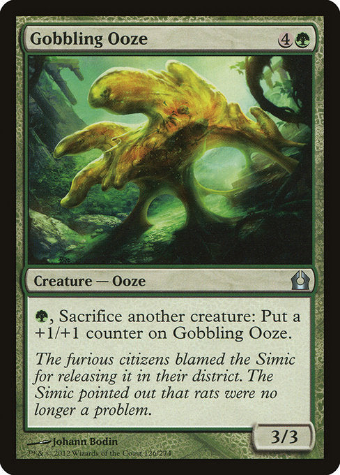 【Foil】【EN】貪り食う軟泥/Gobbling Ooze [RTR] 緑U No.126