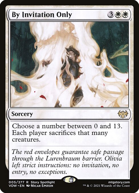 【Foil】【EN】招待制/By Invitation Only [VOW] 白R No.5