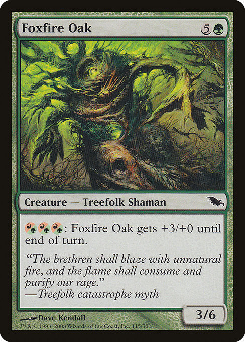 【EN】狐火の樫/Foxfire Oak [SHM] 緑C No.115