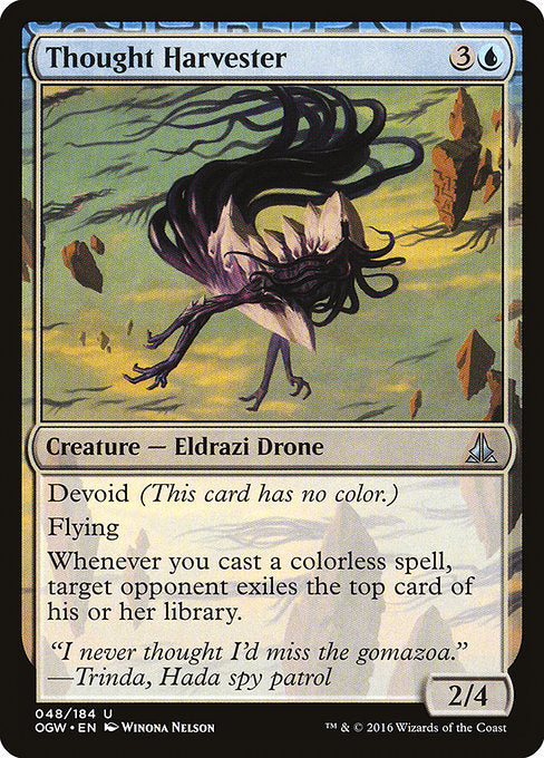 【Foil】【EN】思考刈り/Thought Harvester [OGW] 無U No.48
