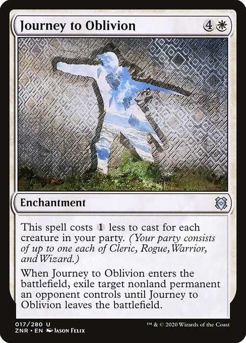 【Foil】【EN】忘却への旅/Journey to Oblivion [ZNR] 白U No.17
