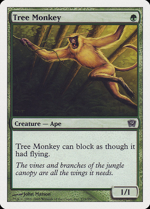【Foil】【EN】樹上生活の猿/Tree Monkey [9ED] 緑C No.275