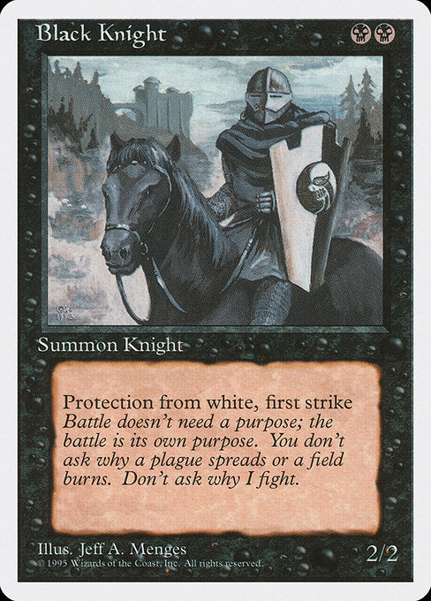 【EN】黒騎士/Black Knight [4ED] 黒U No.121