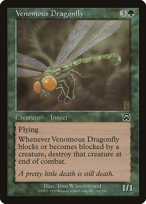 【Foil】【EN】猛毒トンボ/Venomous Dragonfly [MMQ] 緑C No.282