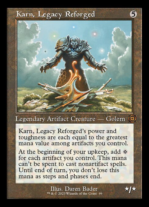 【Foil】【EN】再鍛されたレガシー、カーン/Karn, Legacy Reforged [MAT] 茶M No.99