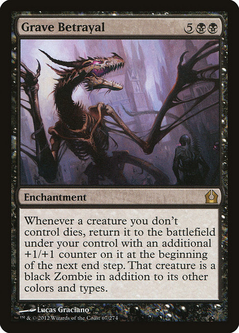 【Foil】【EN】墓所の裏切り/Grave Betrayal [RTR] 黒R No.67
