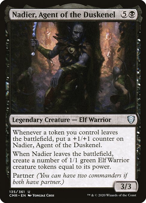 【Foil】【EN】ダスキネルの工作員、ネイディア/Nadier, Agent of the Duskenel [CMR] 黒U No.135