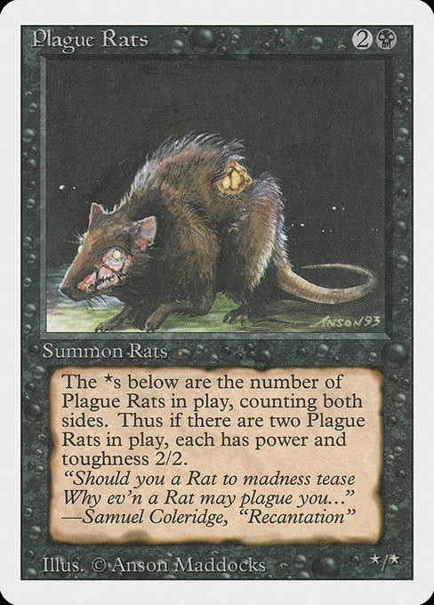 【EN】疫病ネズミ/Plague Rats [3ED] 黒C No.123