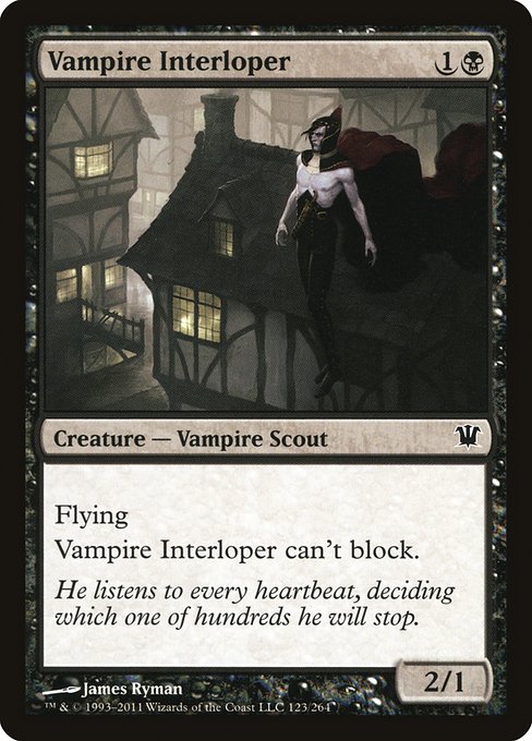 【Foil】【EN】吸血鬼の侵入者/Vampire Interloper [ISD] 黒C No.123