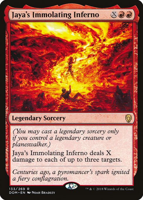 【Foil】【EN】ヤヤの焼身猛火/Jaya's Immolating Inferno [DOM] 赤R No.133