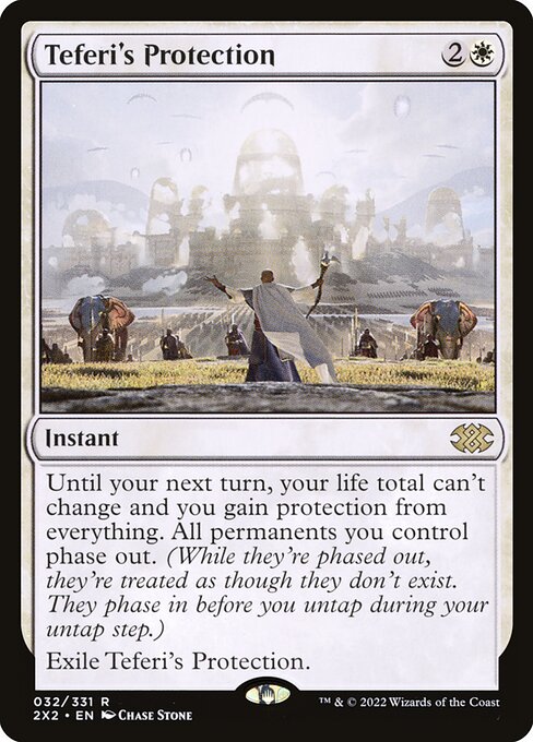 【Foil】【EN】テフェリーの防御/Teferi's Protection [2X2] 白R No.32