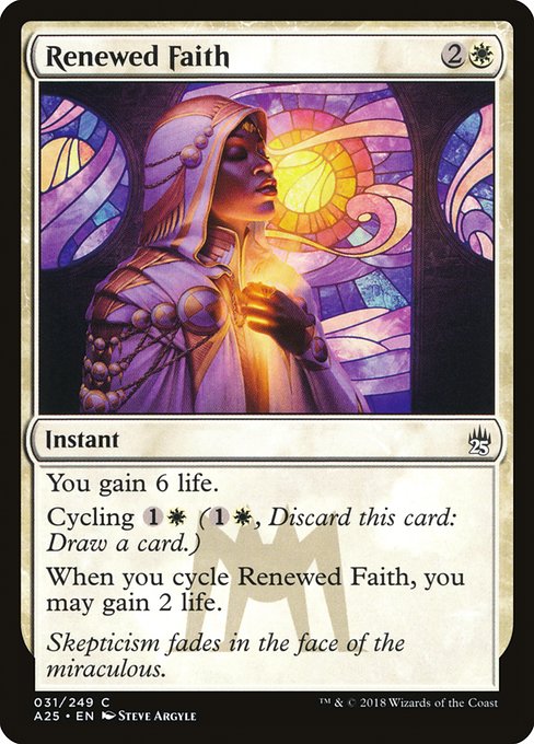 【Foil】【EN】新たな信仰/Renewed Faith [A25] 白C No.31