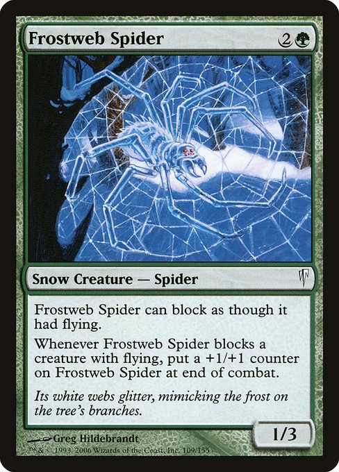 【Foil】【EN】霜網の蜘蛛/Frostweb Spider [CSP] 緑C No.109