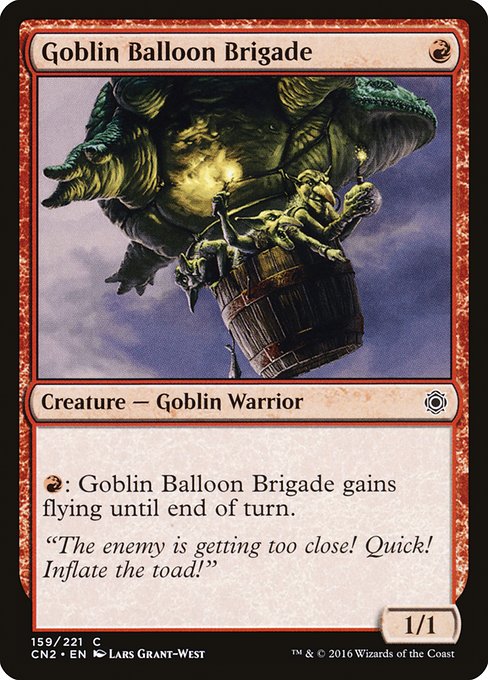 【Foil】【EN】ゴブリン気球部隊/Goblin Balloon Brigade [CN2] 赤C No.159