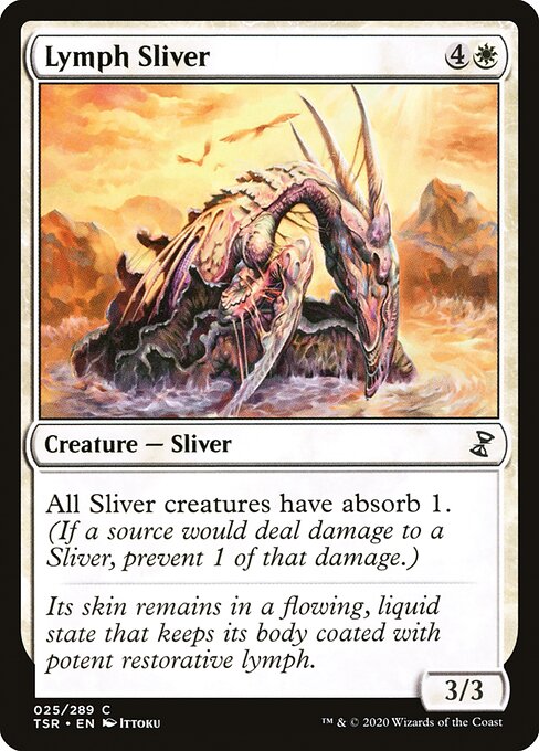 【Foil】【EN】血清スリヴァー/Lymph Sliver [TSR] 白C No.25