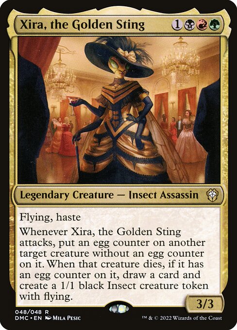 【Foil】【EN】黄金の一刺し、ジラ/Xira, the Golden Sting [DMC] 金R No.48