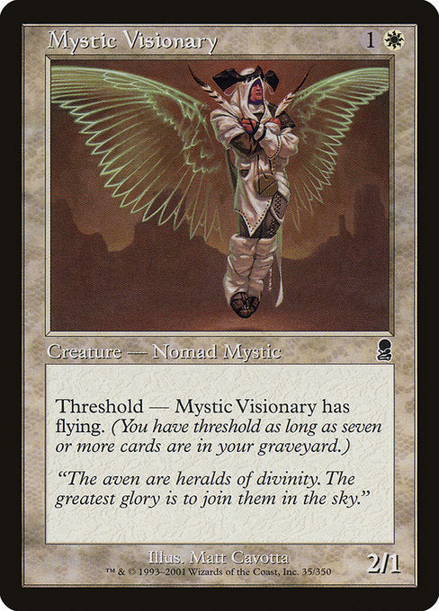 【Foil】【EN】秘教の幻想家/Mystic Visionary [ODY] 白C No.35