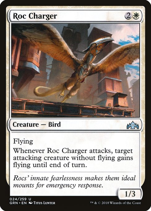 【Foil】【EN】突撃するロック鳥/Roc Charger [GRN] 白U No.24