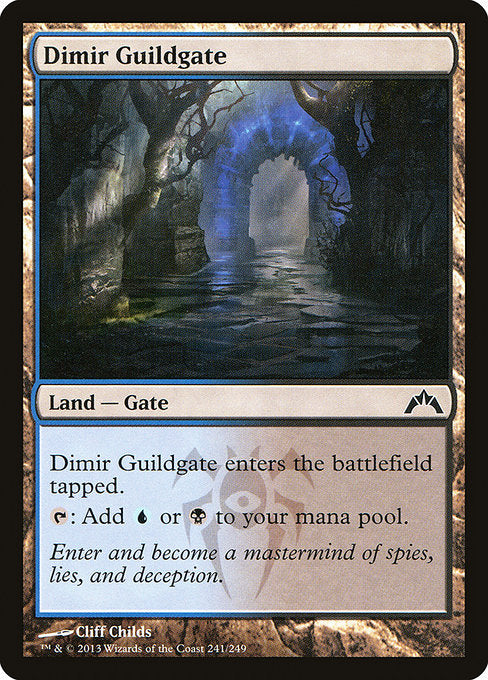 【Foil】【EN】ディミーアのギルド門/Dimir Guildgate [GTC] 無C No.241