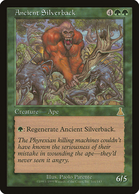 【Foil】【EN】年経たシルバーバック/Ancient Silverback [UDS] 緑R No.101