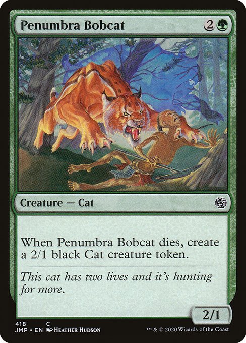 【EN】暗影のボブキャット/Penumbra Bobcat [JMP] 緑C No.418