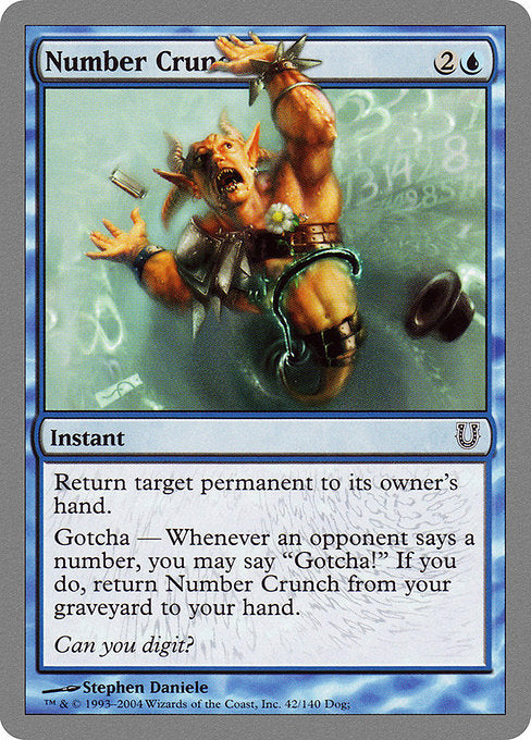【Foil】【EN】Number Crunch [UNH] 青C No.42