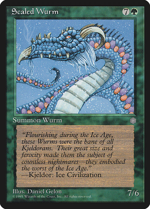 【EN】甲鱗のワーム/Scaled Wurm [ICE] 緑C No.262