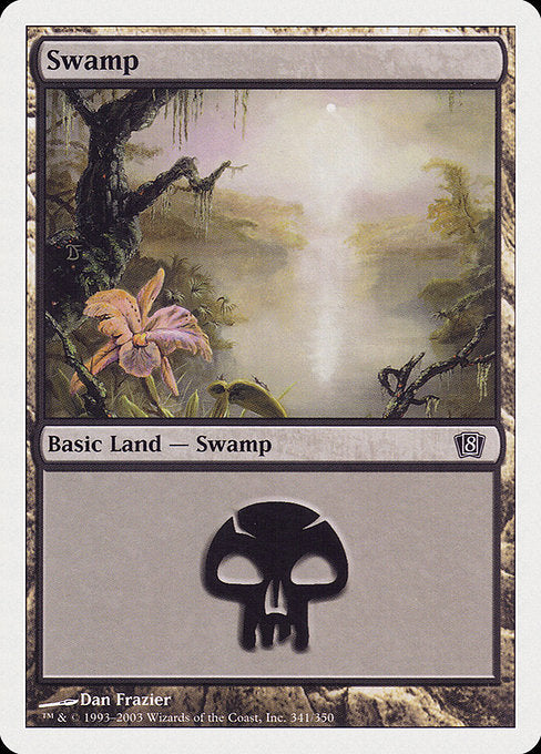 【Foil】【EN】沼/Swamp [8ED] 無C No.341