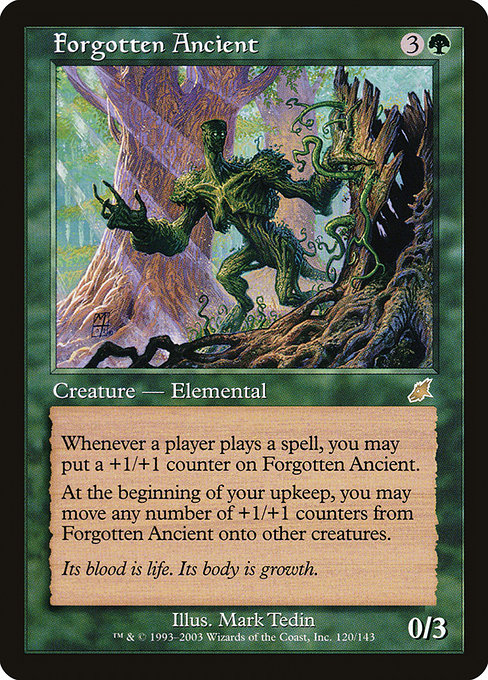 【Foil】【EN】忘れられた古霊/Forgotten Ancient [SCG] 緑R No.120