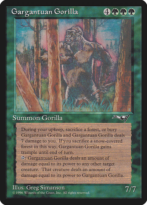 【EN】Gargantuan Gorilla [ALL] 緑R No.91