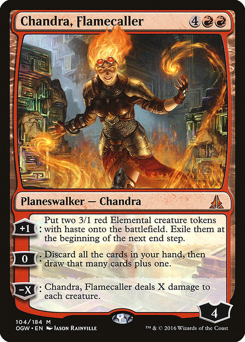 【Foil】【EN】炎呼び、チャンドラ/Chandra, Flamecaller [OGW] 赤M No.104