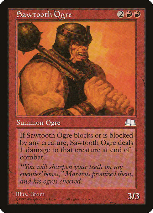 【EN】鋸歯のオーガ/Sawtooth Ogre [WTH] 赤C No.114