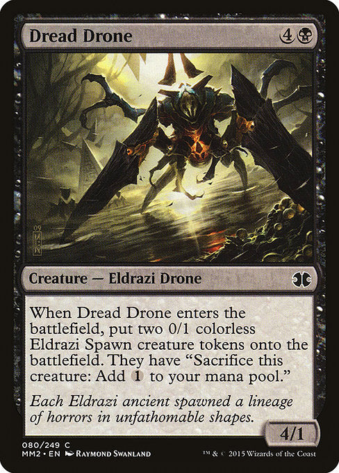 【Foil】【EN】戦慄の徒食者/Dread Drone [MM2] 黒C No.80