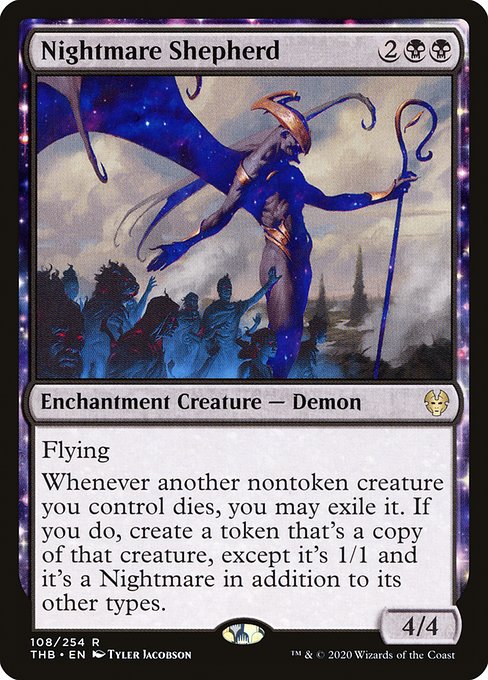 【Foil】【EN】悪夢の番人/Nightmare Shepherd [THB] 黒R No.108