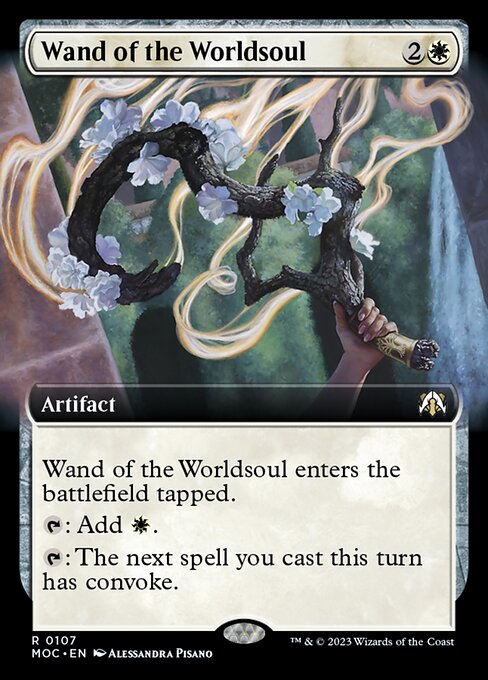 【Foil】【EN】世界魂の杖/Wand of the Worldsoul [MOC] 白R No.107